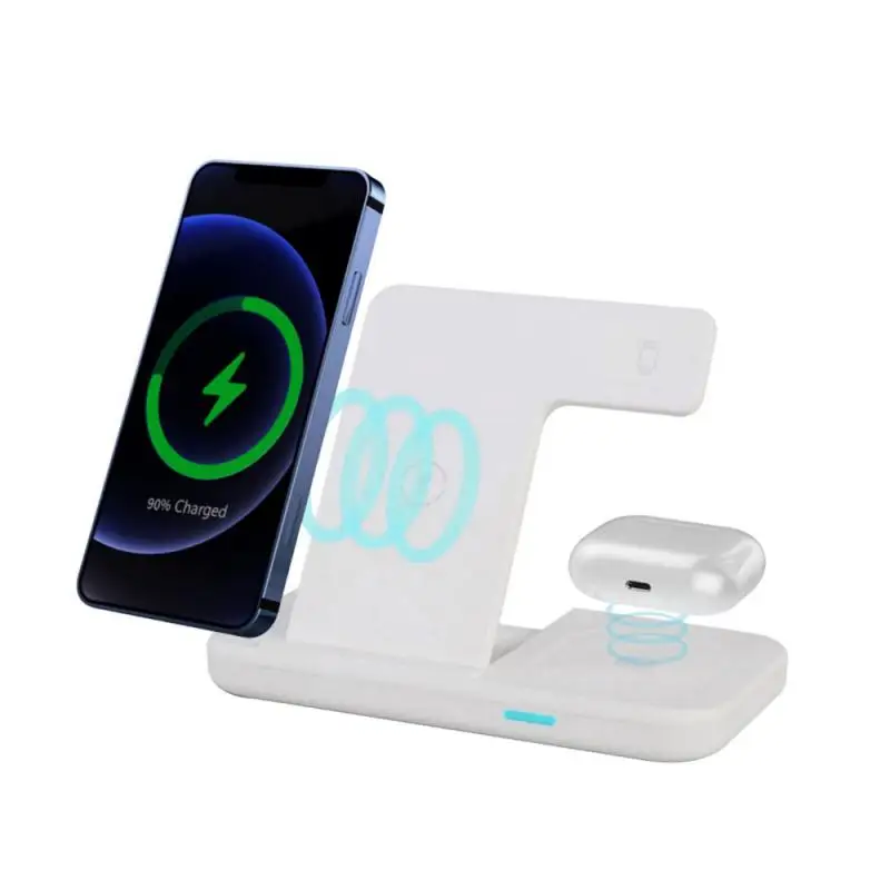 

3 In 1 Qi Wireless Charger Stand For IPhone 14 13 12 Pro Max Mini Xs XR For Apple Watch For Airpods Fast Charging Dock