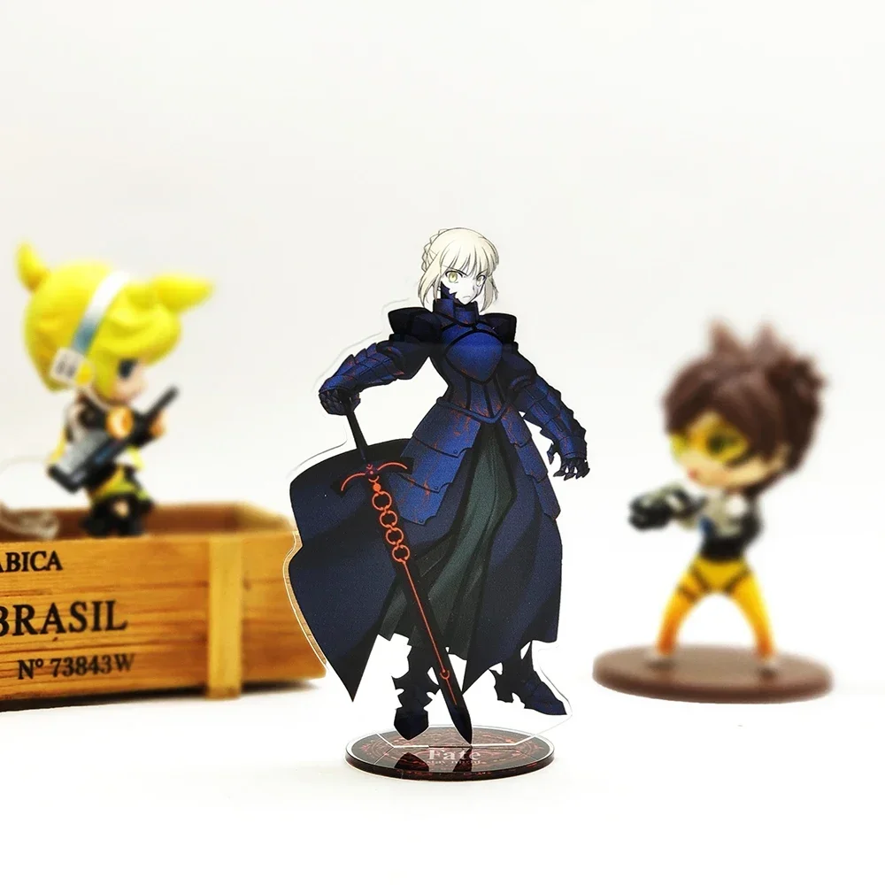 Saber Alter Black Dark Zero аниме акриловая статуэтка украшение стола торт топпер