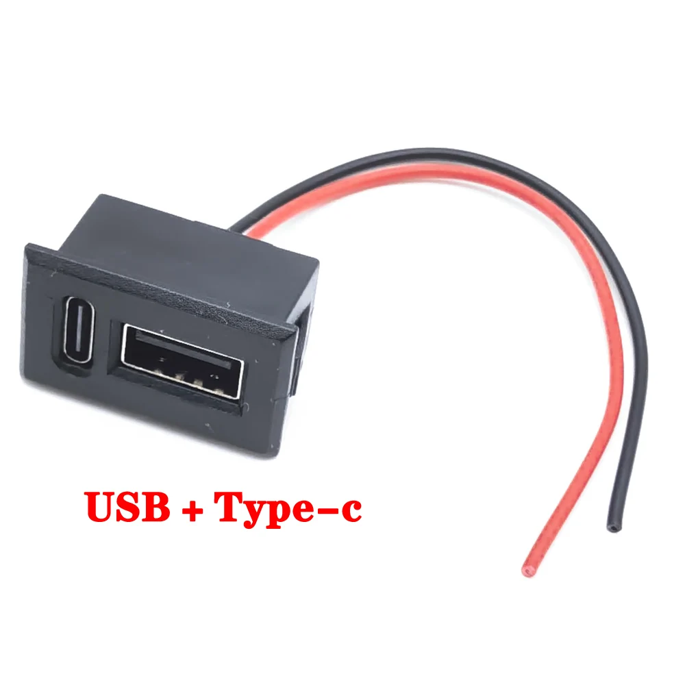 

LAJQTAO USB розетка с лампой 2.54 мм