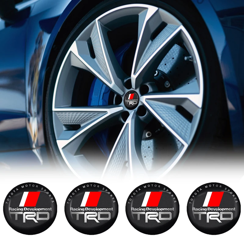

Car Wheel Center Hub Caps Car Stickers Decals For TRD Toyota Avensis Auris Celica Hilux Corolla Camry RAV4 Gear Knob Accessories