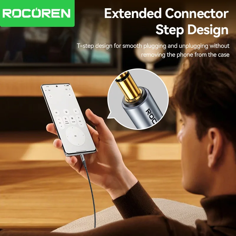 Аудиокабель Rocoren 3 5 мм Jack Aux