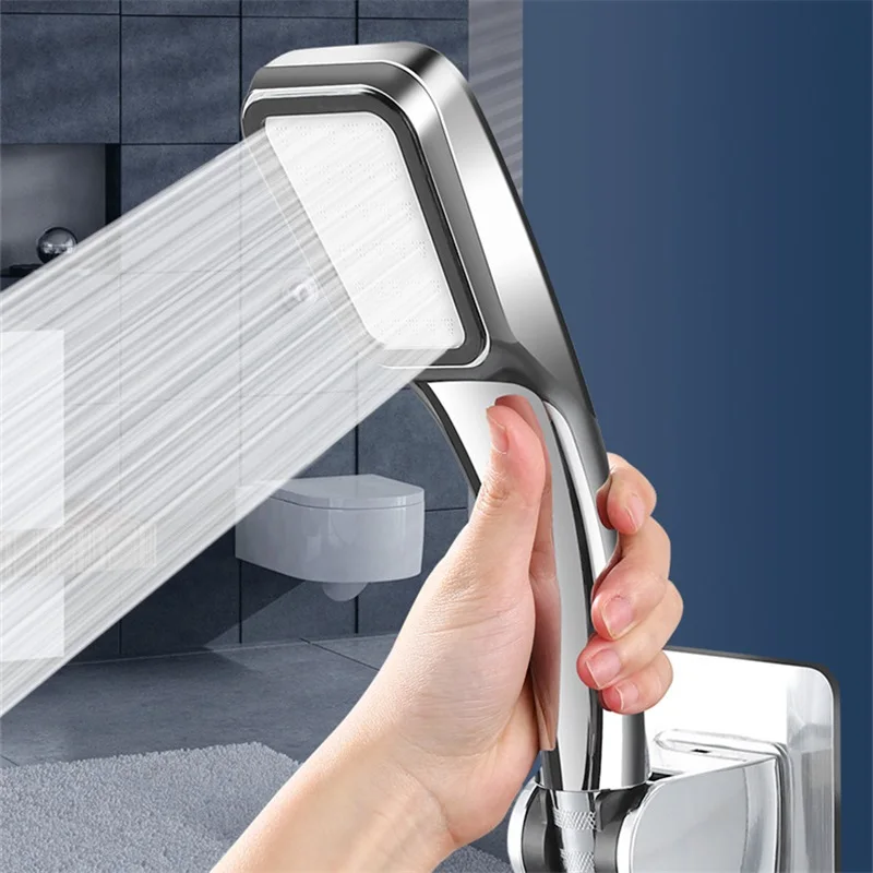 

300 Holes Strong Pressurization Spray Nozzle Water Saving Rainfall Washable Hand-held Shower Head Bath Bathroom Accessories