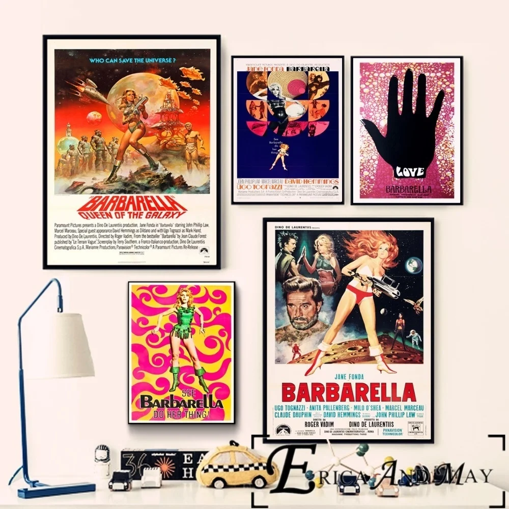 Винтажная искусственная фотография Barbarella картина маслом на холсте Настенная