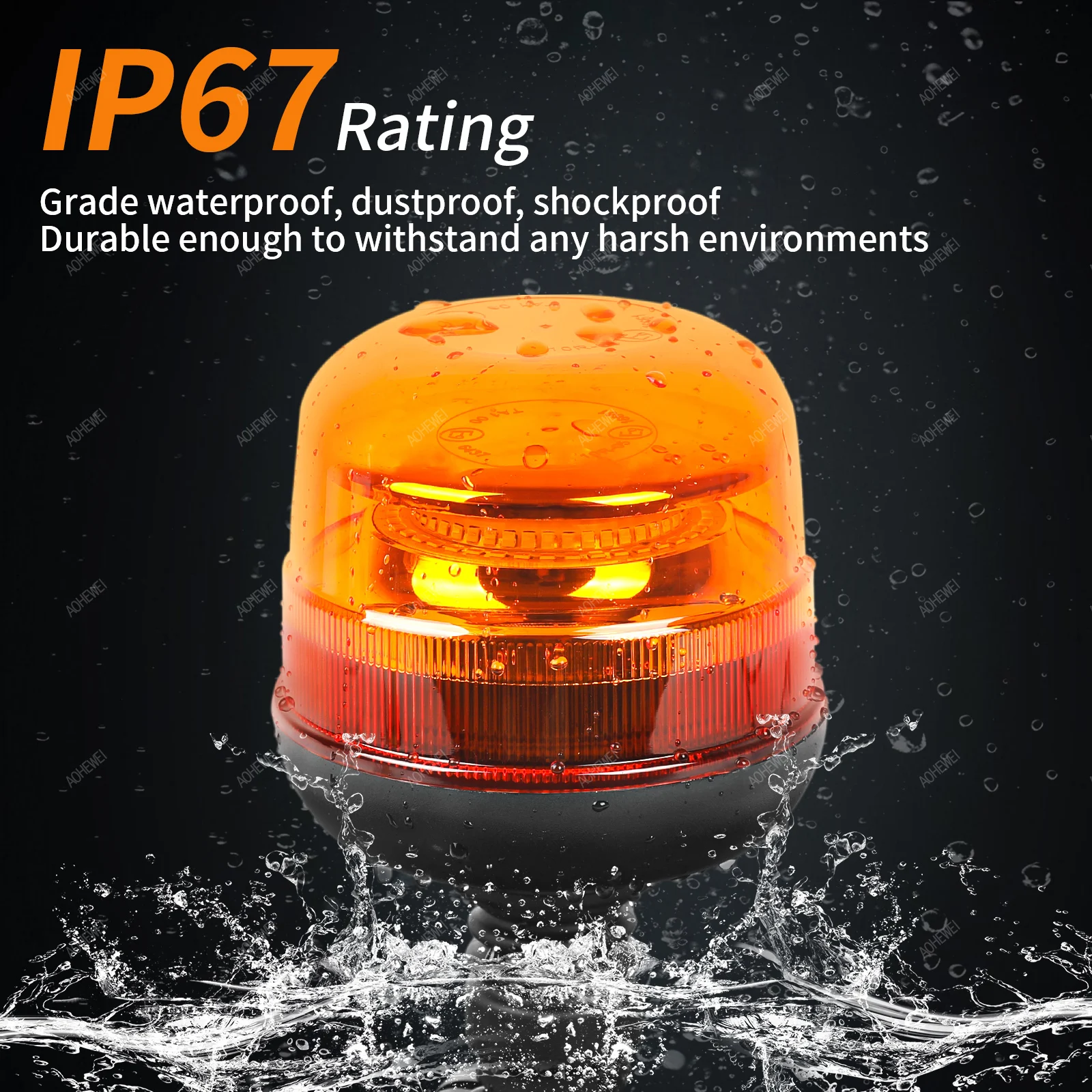 AOHEWEI 42 светодиодный 12 В/24 В аварийный стробоскопический маяк 10 режимов