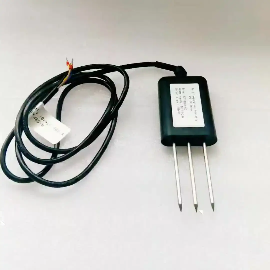 

2021 Cheap RS485 Modbus IoT 3 In 1 FDR Measure Temperature Humidity Conductive Soil EC Sensor for Agriculture