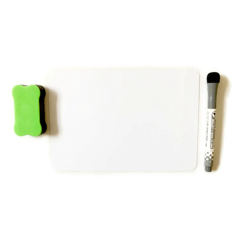 3Pcs/Set Magnetic Whiteboard Fridge Magnets Dry Wipe White Board Marker Eraser Writing Record Message Board Remind Memo Pad images - 6