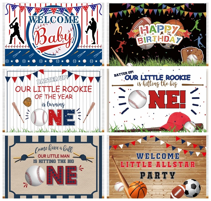 

Yeele Baseball Background Newborn Photography Background Boy Birthday Party Decoration Studio Photography Backdrop Photocall