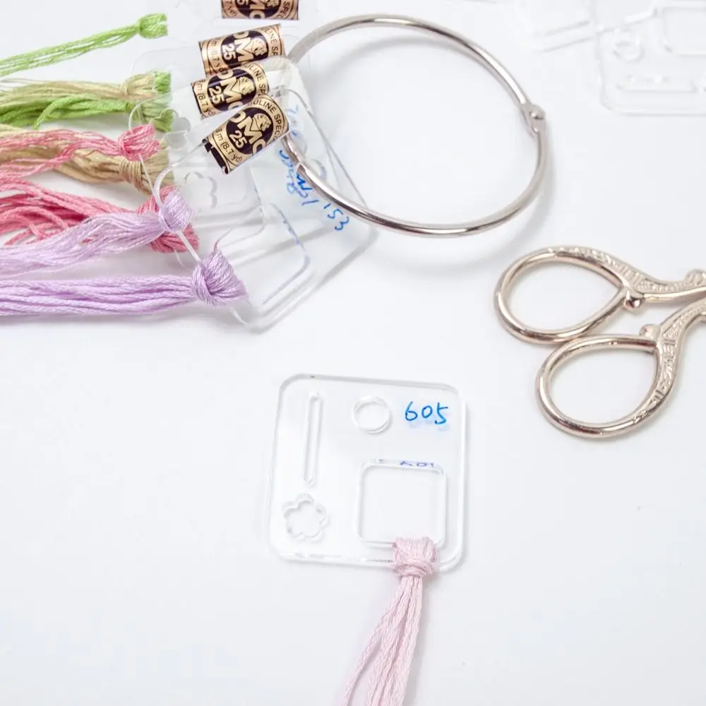 Acrilyc Вышивка Держатель Для Хранения Искусственной Вышивки Шпулька Нить