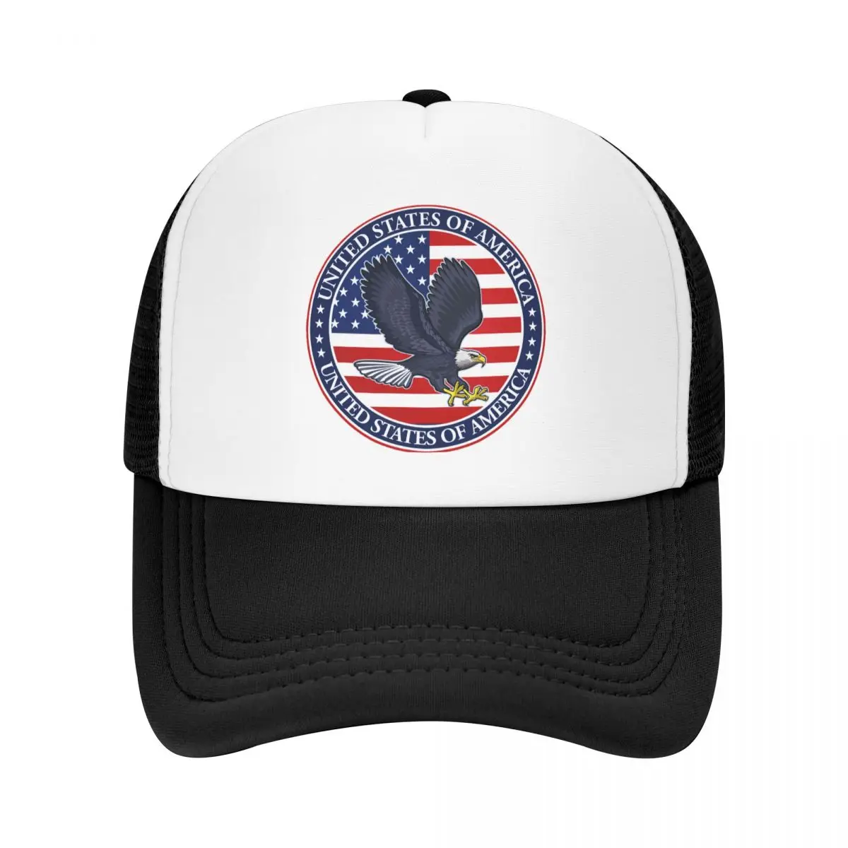 

Fashion USA Flag American Eagle Baseball Cap Women Men Breathable Trucker Hat Sports Snapback Caps