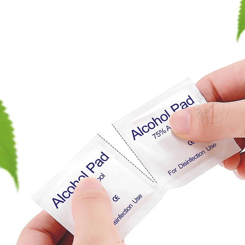 Спиртовая влажная салфетка 75% изопропиловая одноразовая дезинфекция заменяемая