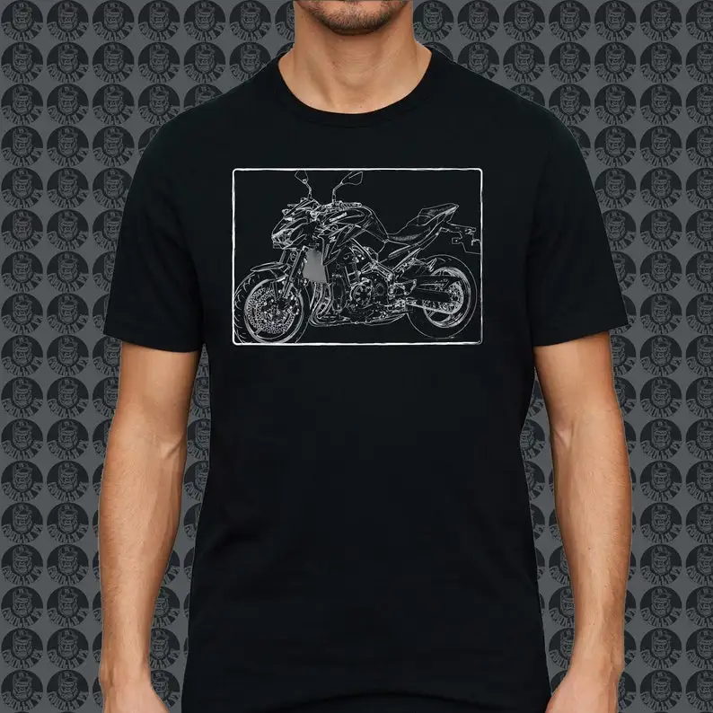 K-Kawasaking Z 900 Мотоцикл GorillaFX Графический стиль02 Дизайн Футболка с принтом