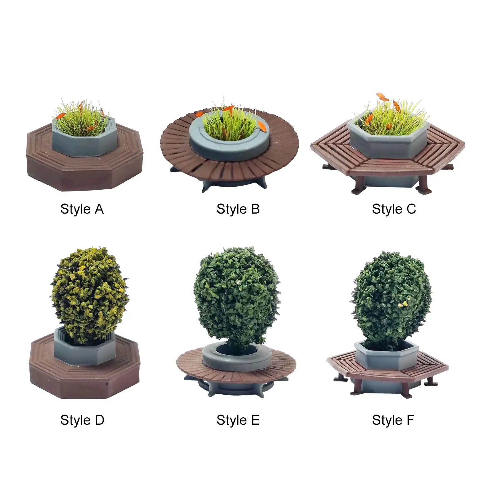 

1/64 Parterre Model Layout Scenario Street Building for Children Toys Decor