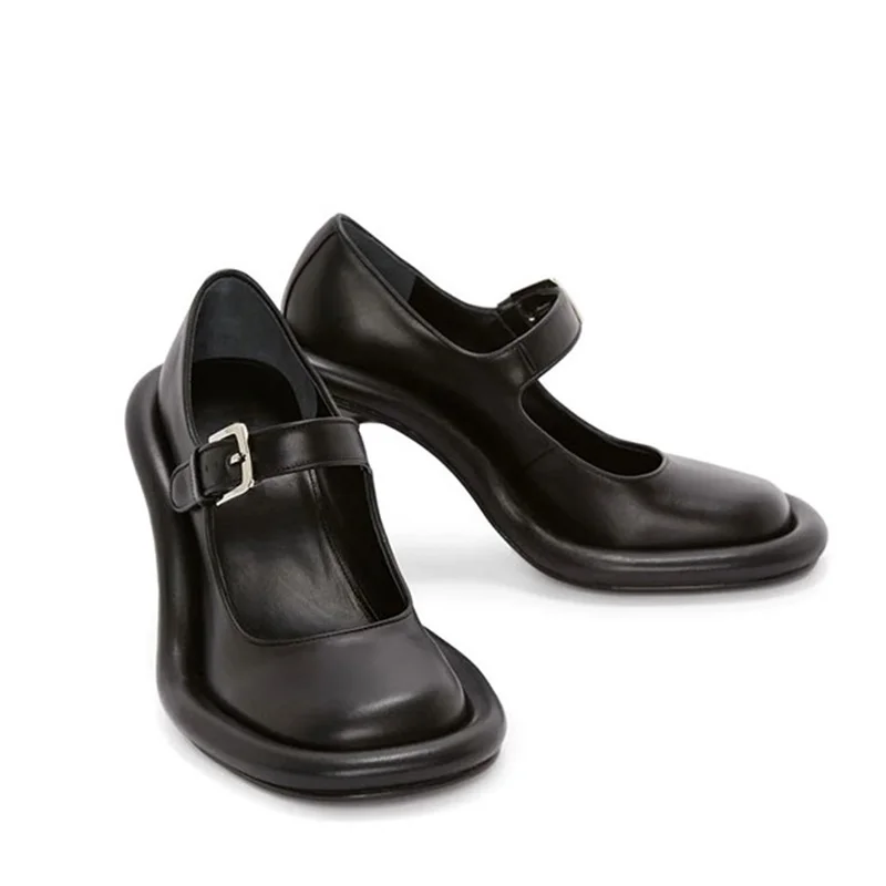 faux leather pumps women designer shoes thin high heels pumps woman party dress OL shoes spring summer shoes classic Mary Janes