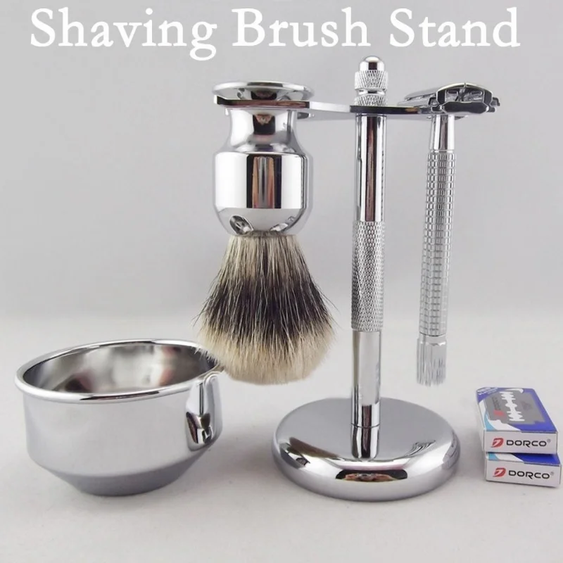 Holder Stainless Steel Shaving Brush Stand Safety Razor It R