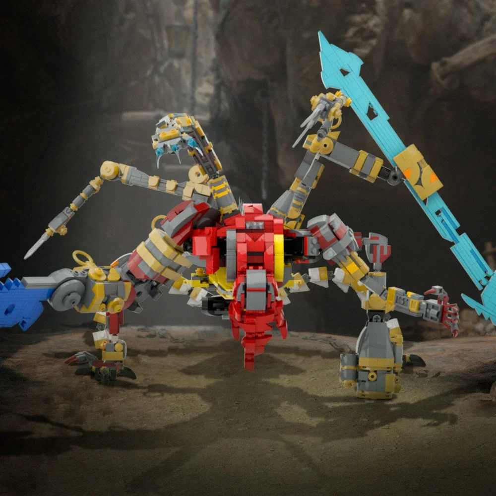 MOC Классическая игра Механический Зверь-демон набор строительных блоков Zeldaed