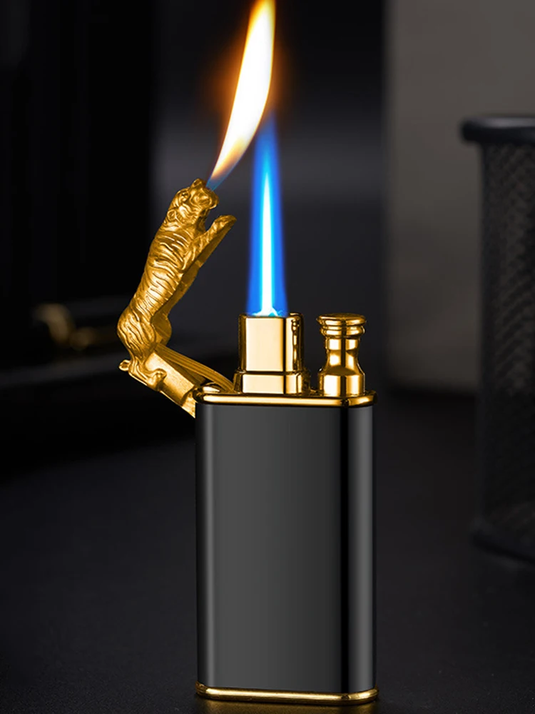 

Ветрозащитная надувная Зажигалка Dragon Double Fire, подарок для мужчин, аксессуары для сигарет