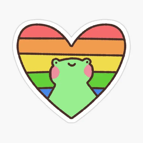 

Pride Froggie 5PCS Stickers for Living Room Water Bottles Background Cartoon Stickers Wall Luggage Laptop Decorations Kid Cute