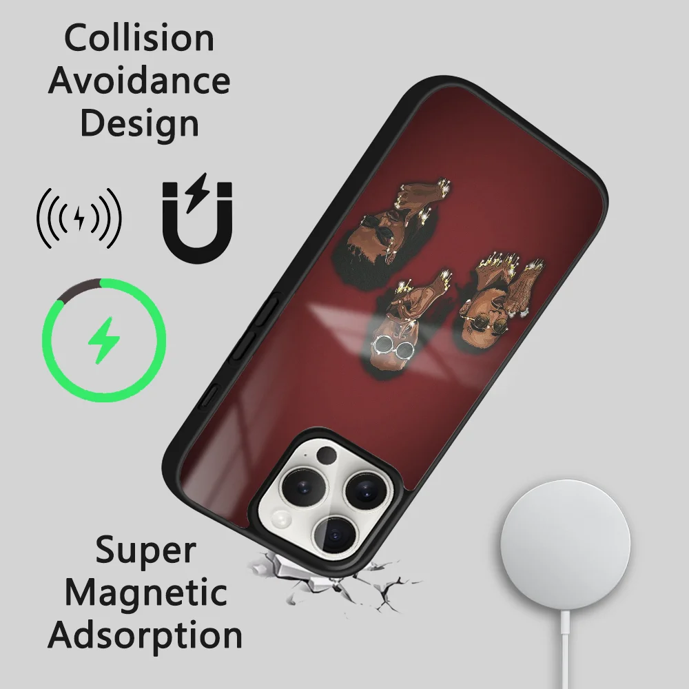 Чехол для телефона M-MiGos Q-QuAvoS Singer IPhone 16 15 14 13 12 11 Pro Max Plus Mini Magsafe Mirror беспроводной
