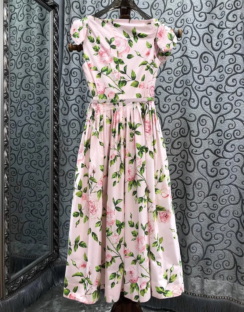 Женское платье из 100% хлопка весна-лето 2023 дизайнерская одежда женское милое