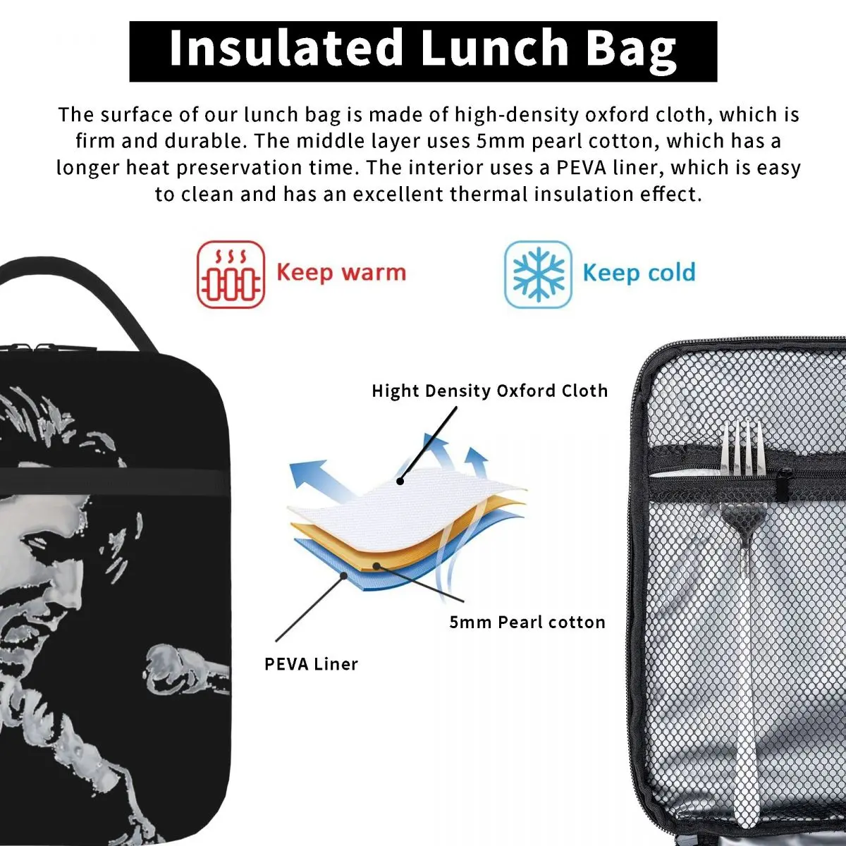 Элвис Пресли - King Is Back Сумки для обеда Изолированная сумка Термосумка Герметичные