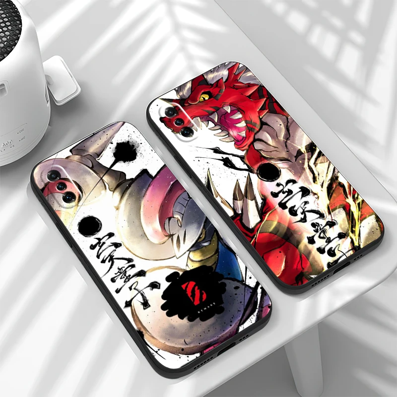 

Чехол для телефона Digimon из аниме для Xiaomi Note 10 Pro Lite 10S 10 Pro Lite 11 Pro Lite, ультраоригинальный противоударный чехол из жидкого силикона