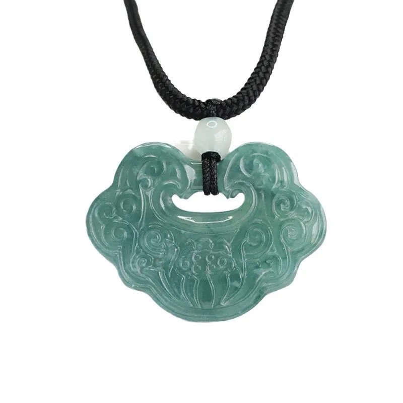 Натуральный грузовой изумрудно-синий кулон Ruyi ювелирные изделия в этническом