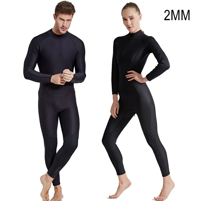 2MM Full Body Scuba Surfing Snorkeling Keep Warm Diving Suit For Adults Neoprene Spearfishing Hunting Swimming Kayaking WetSuit