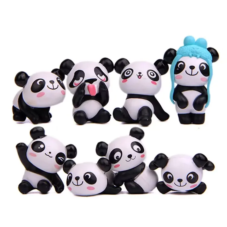 

8 шт./набор, игрушечные фигурки панды