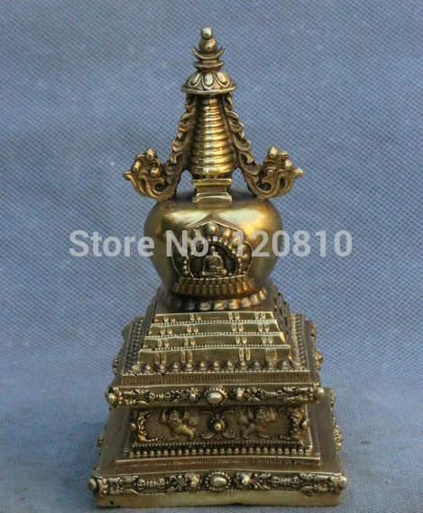 

Фольклорная тибетская латунная статуя Будды Vajra