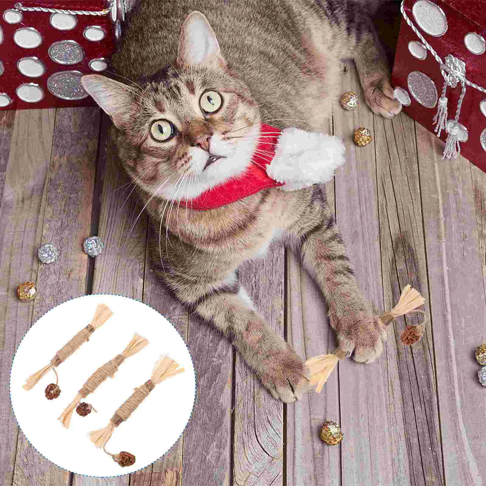 

Cat Chew Teeth Cleaning Maomutian Polygonum Toy Kitten Teething Toys Silvervine Products Cats