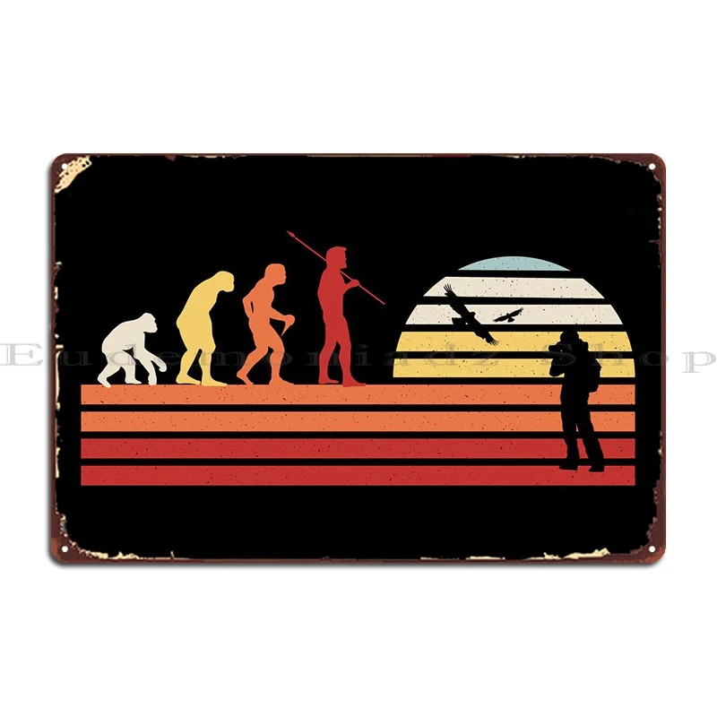 

Металлический плакат в стиле ретро для наблюдения за птицами