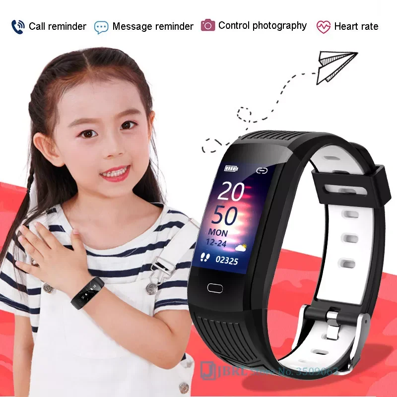 

Smart Watch Kids Smartwatch Girls Boys Heart Rate Fitness Tracker Smartband Sport Smart Bracelet For Android IOS 10-18