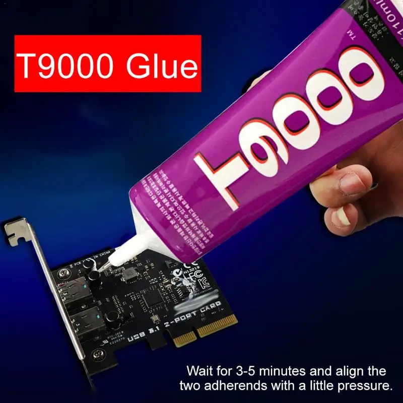 

110ml T-9000 Universal Glue Adhesive Repairing Plastic Bonding Metal Super Glues Manual DIY Transparent Soft Glue Waterproof
