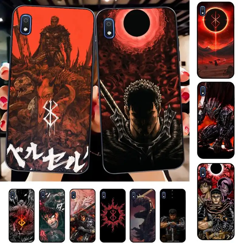 

Anime Berserk Guts Phone Case for Samsung A51 01 50 71 21S 70 31 40 30 10 20 S E 11 91 A7 A8 2018