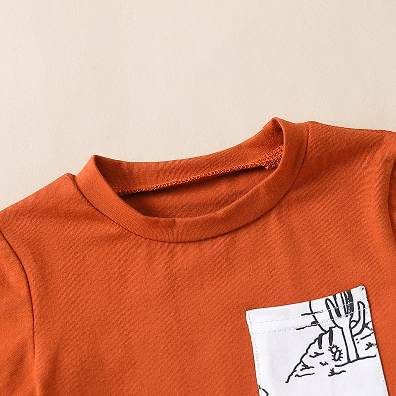 Летняя одежда для маленьких мальчиков топы с коротким рукавом контрастных