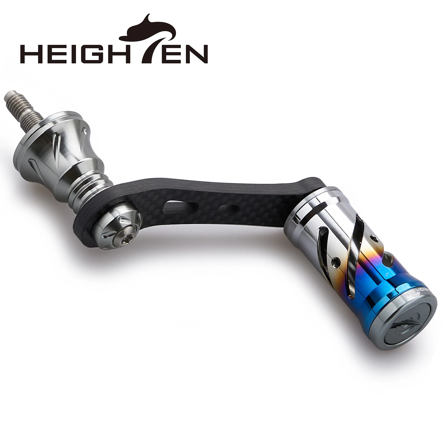 HEIGHTEN 42mm Spinning Carbon Reel Handle With 16mm Knob for Shimano and Daiwa Reel