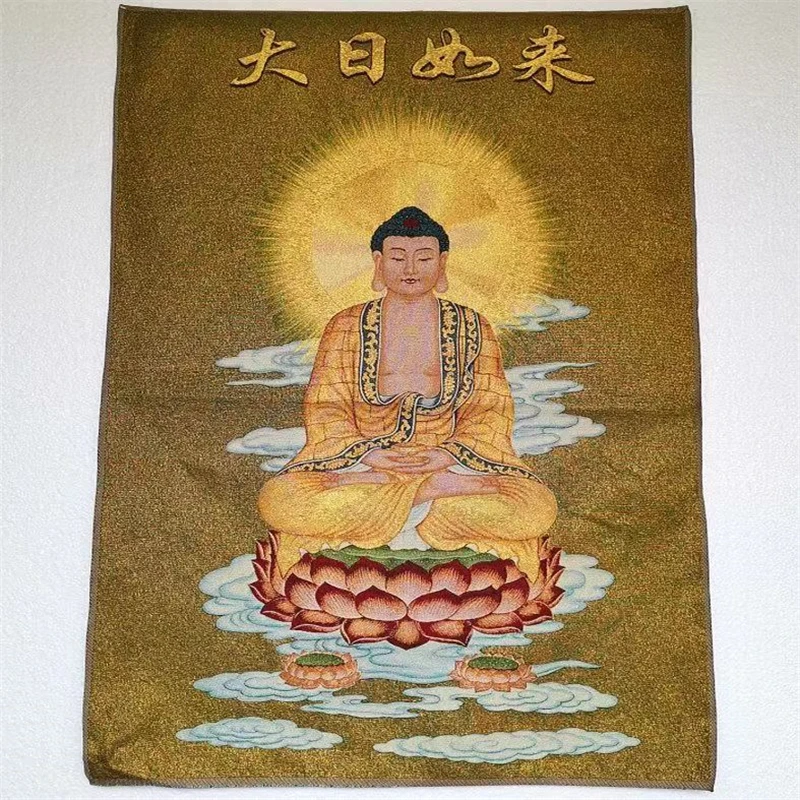 

Thangka, embroidered brocade painting, Sakyamuni Buddha, exquisite home decoration, auspicious