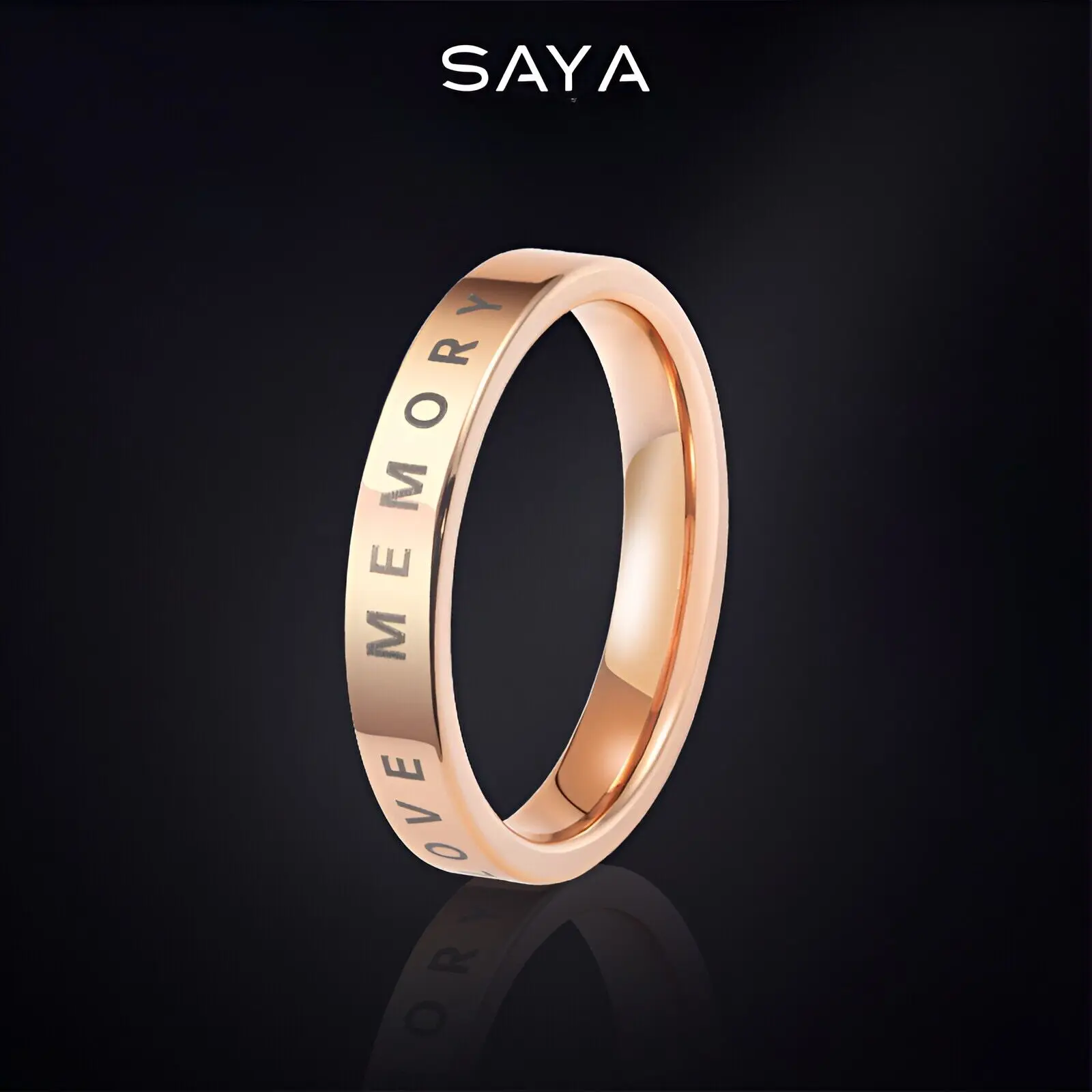 2023 New Tungsten Gold Rings Men And Women Oath of Love Fashion Shining Retro Party Wedding Deep carving,Engraving,Free Shipping