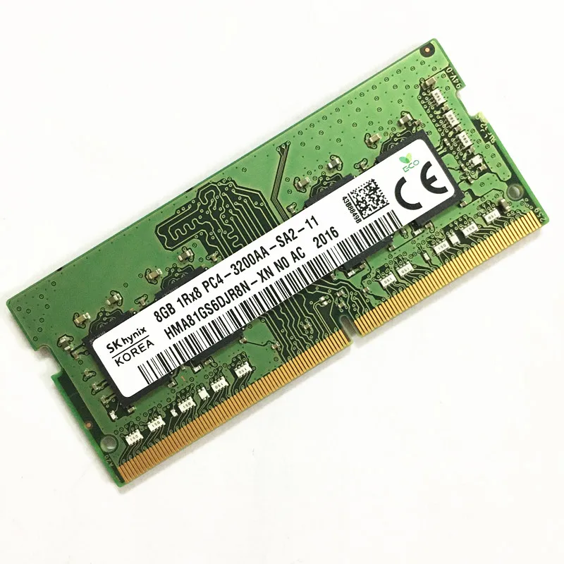 

ОЗУ для ноутбука Sk hynix DDR4 8 Гб 1Rx8 PC4-3200AA-SA2-11 ddr4 8 Гб 3200 МГц RAM 260pin DDR4 8 Гб 3200 память для ноутбука