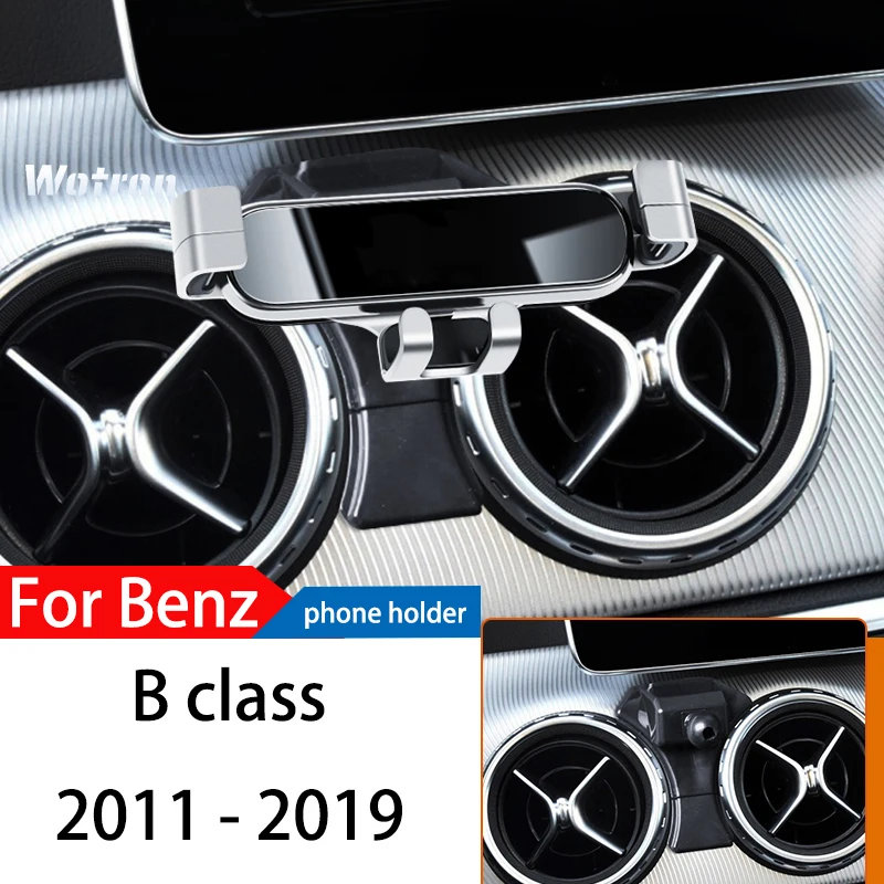 

Автомобильный держатель телефона для Mercedes Benz B Class 2011-2022, GPS, специальная гравитационная навигация, мобильный кронштейн, вращающаяся на 360 градусов подставка