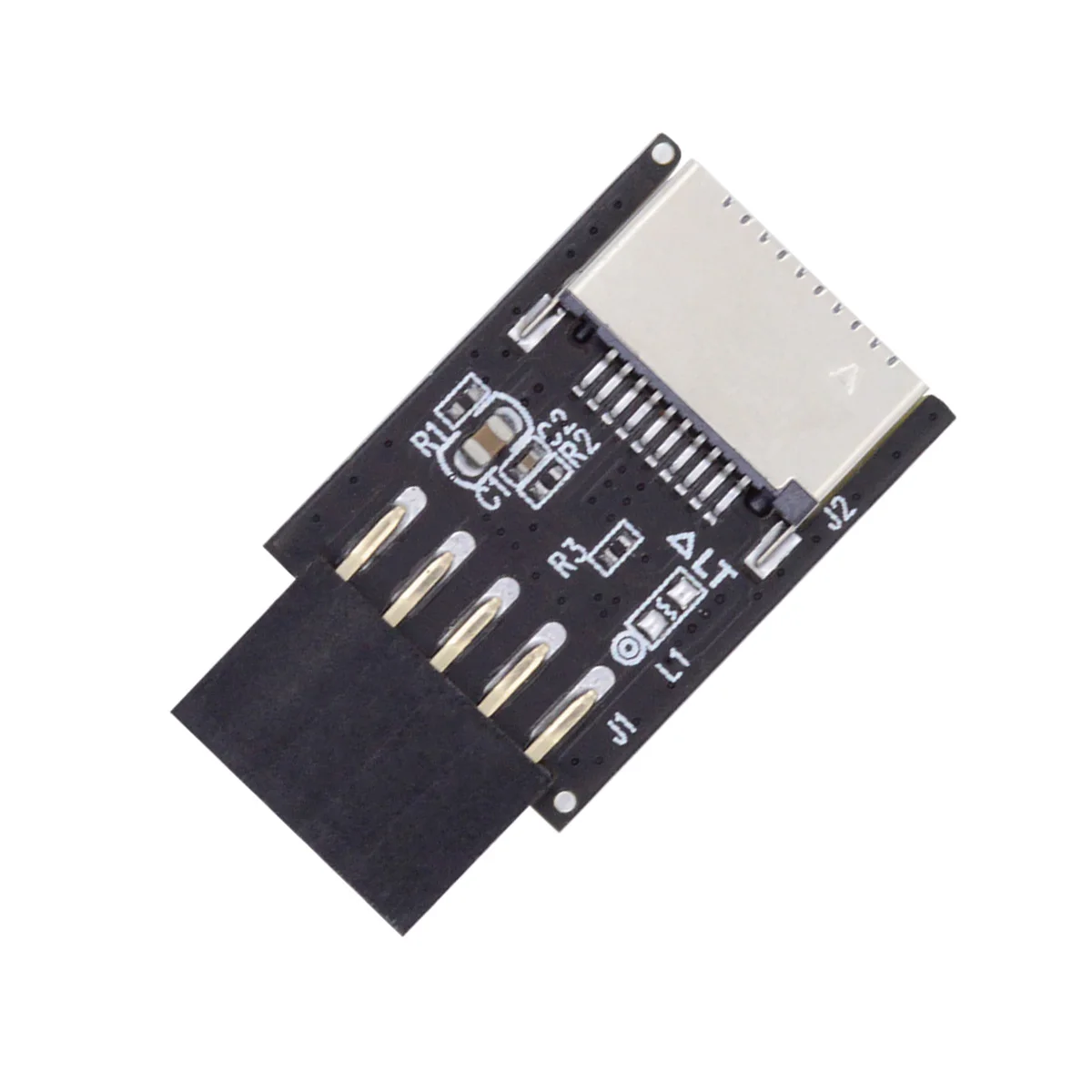 Cablecc USB 3 1 разъем для передней панели ключ-A Тип-E к 2 0 9-контактный 10-контактный