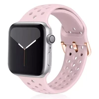 silicone strap for apple watch band 44mm 42mm 40mm 38mm 44 45 mm correa smart watch bracelet iwatch series 6 5 se 4 3 7 45m 41mm