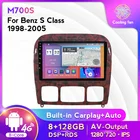 8 ГБ 128 ГБ Android 11 Автомобильный GPS Стерео Радио мультимедийный плеер для Mercedes Benz S Class W220 S280 S320 S350 S400 S430 S500 S600