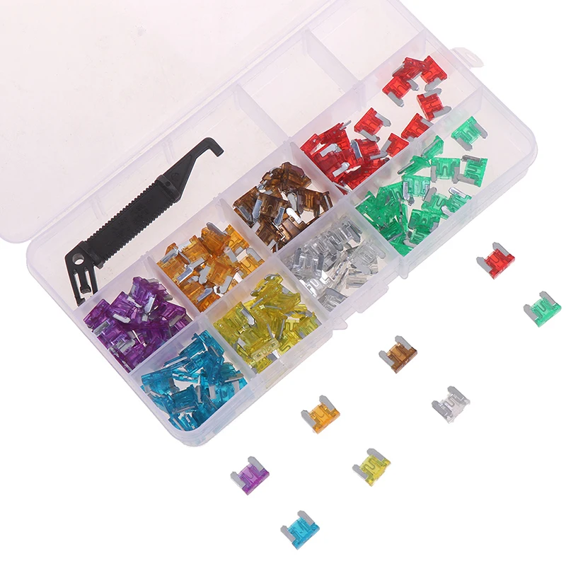 100 шт. набор предохранителей из цинкового сплава для автомобилей и мотоциклов |