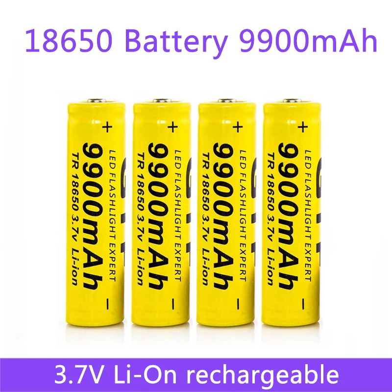 

Аккумуляторная литий-ионная батарея 2022 18650, 3,7 в, 9900 мА/ч для фонарь ных фонариков, литиевая батарея + Бесплатная доставка