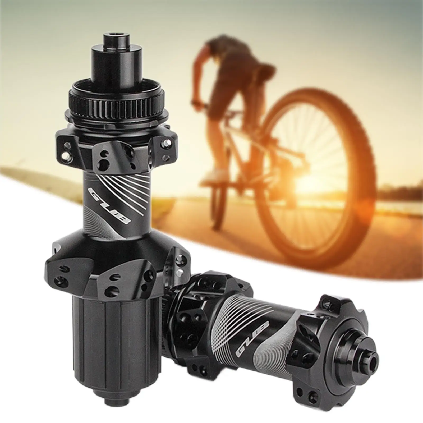 

MTB Bike Hub Set Disc Brake 4 Claws Front and Rear 28Holes Release Bearing for 12S Mountain Bicycle Quick Release Skewer