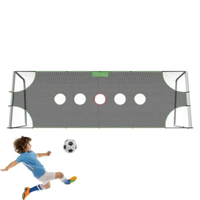 

Football Target Practice Net Detachable Soccer Goal Net With 1/3/5 Holes Football Training Equipment For Quarterback Throwing