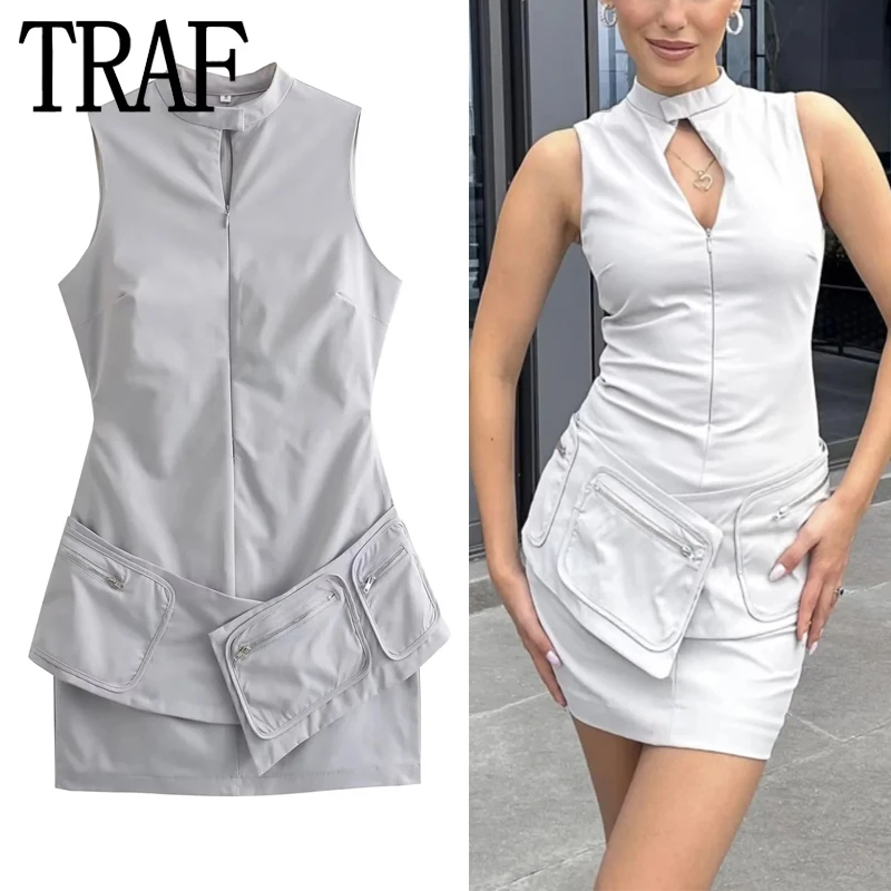 

Платье-мини женское облегающее без рукавов, на осень