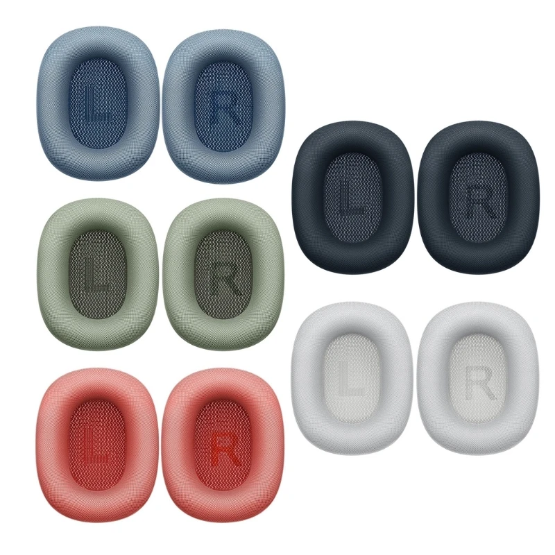 

For -AirPods Max Cover Headphone Ear Pads Replacement Sponge Headset Set Spare Accessories with Knit-mesh Structure