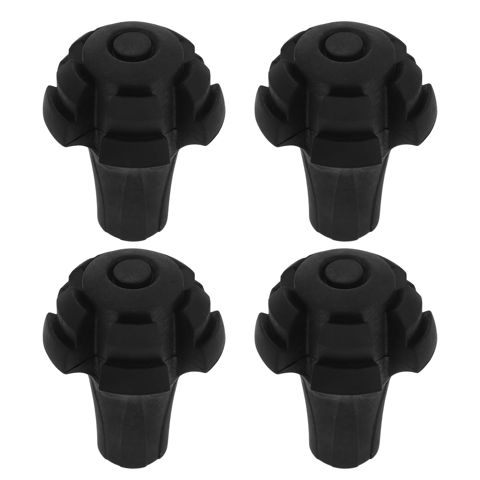 4 шт. аксессуары Alpenstock насадки для трости резиновые пальцы черные сменные